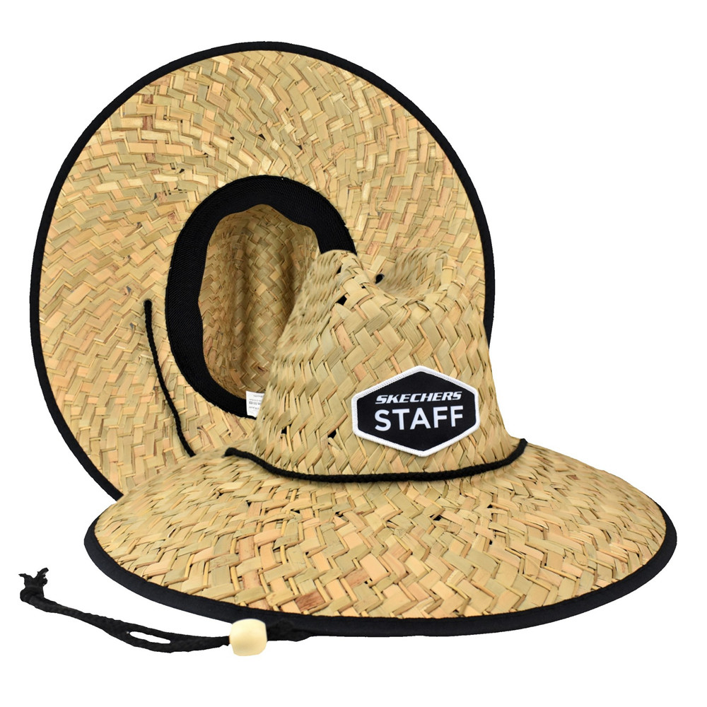Domestic Straw Hat with Custom Patch