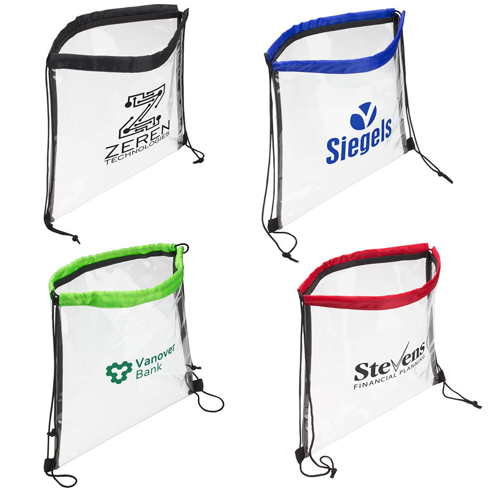 Clear Bag with Drawstring