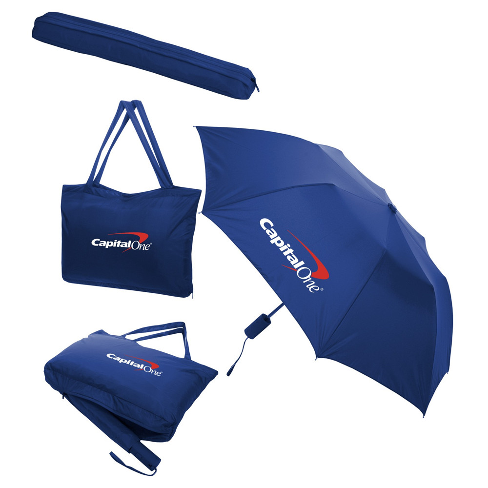 All-In-One Tote Bag & Folding Umbrella