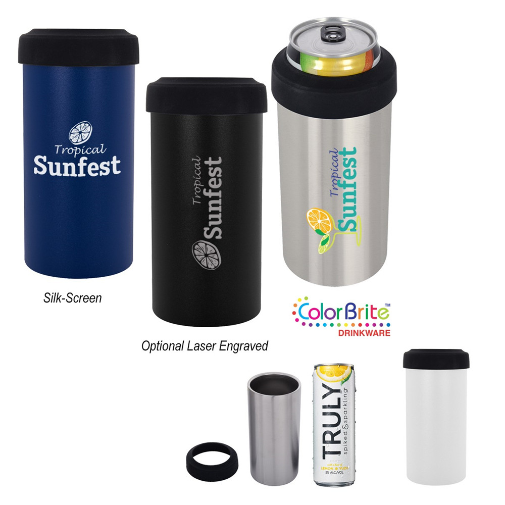 12 Oz. Slim Stainless Steel Insulated Can Holder