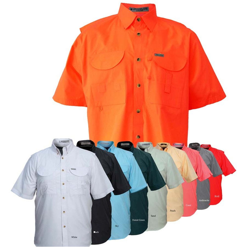 Tiger Hill Men's 100% Polyester Short Sleeve Shirt